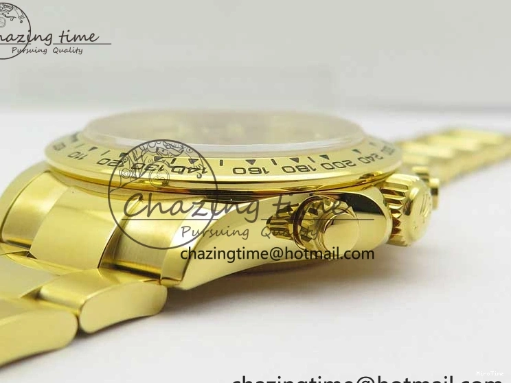 MiroTime 0210 Daytona 116508 YG Noob 1:1 Best Edition 904L YG Case and Bracelet YG Crystal Dial SA MultiPurpose 2628